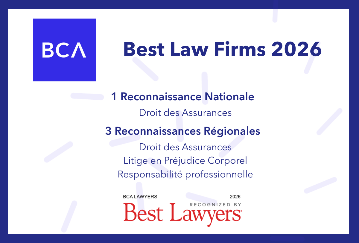 BCA reconnu parmi les Best Law Firms – Canada 2026