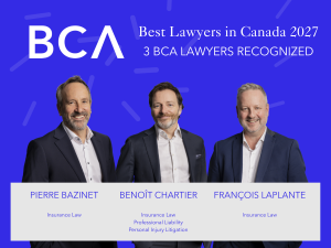 Three BCA Avocats Lawyers Recognized in « The Best Lawyers in Canada » 2027 Rankings